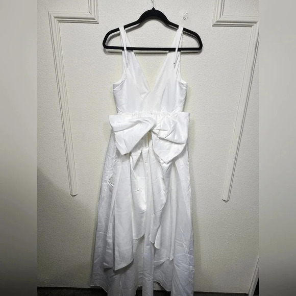 Lulus Blissfully Beloved Ivory Backless A-Line Bow Maxi Dress Wedding Bride - Picture 8 of 12